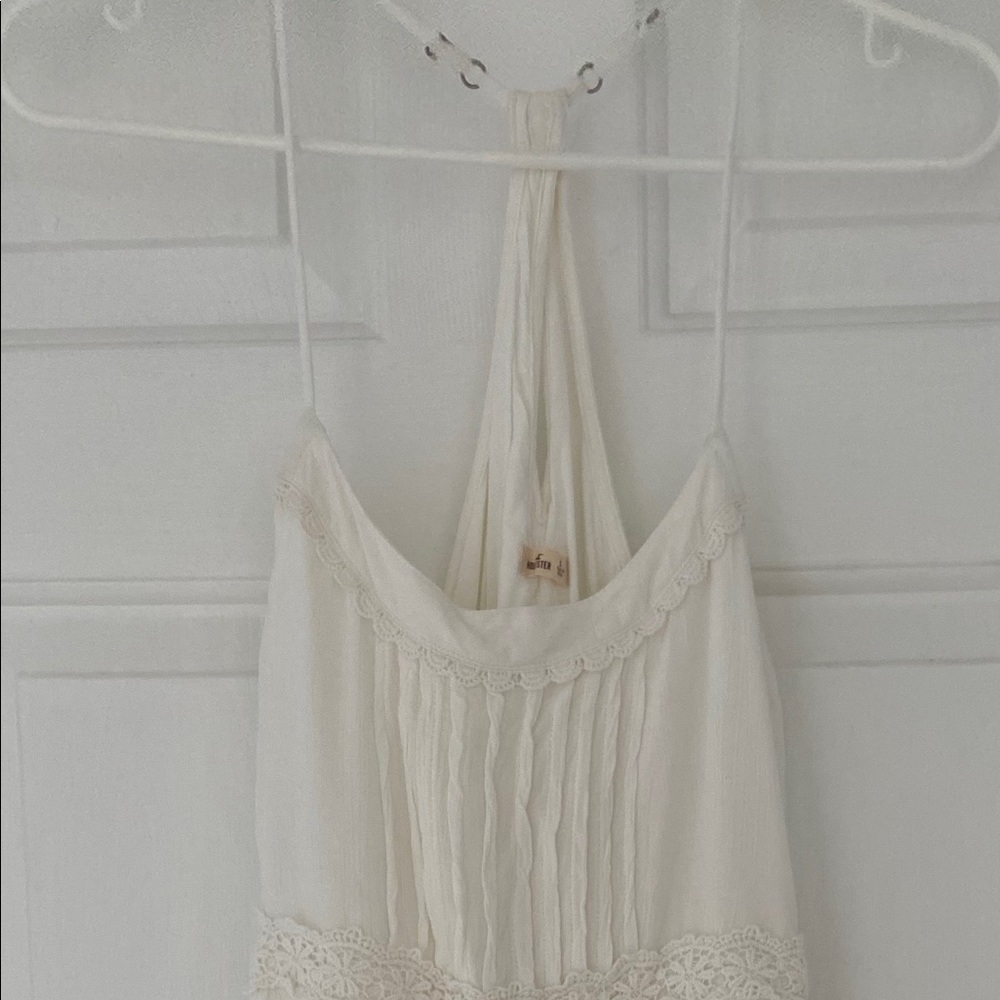 Hollister small white boho mini dress